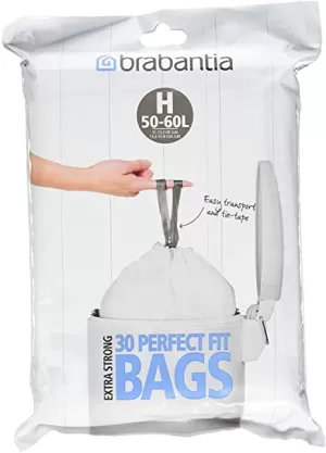 image of Brabantia Bin Liners PerfectFit Bin Bags 50L (Code H)