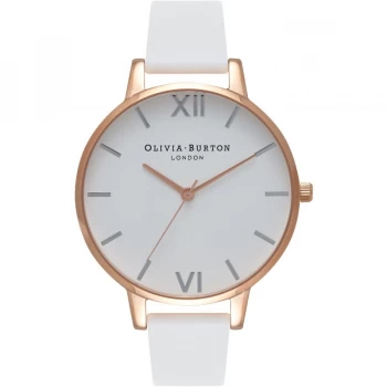 Image of White Dial White & Rose Gold Watch