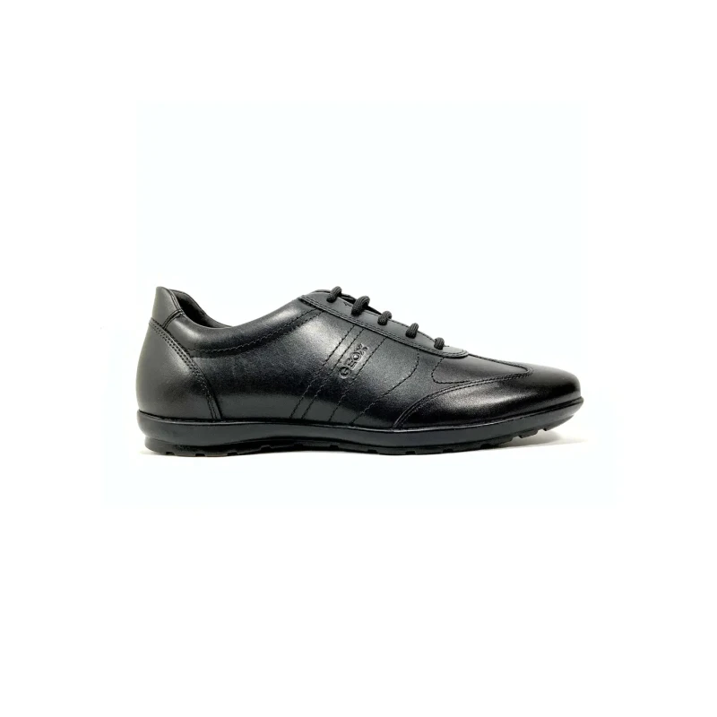 Image of Geox Derbie Geox Symbol Smooth Leather Noir Male 42