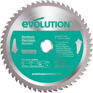 Evolution Aluminium Cutting Saw Blade 230mm 80T 25.4mm