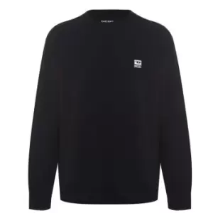 Image of Diesel D Logo Crew Sweatshirt - Black