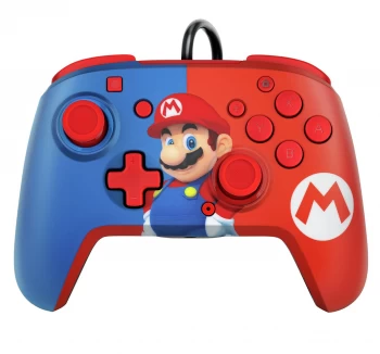 image of PDP Faceoff Deluxe Audio Wired Switch Controller - Mario