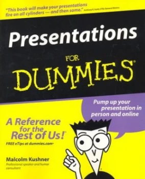 Image of Presentations for Dummies by Malcolm Kushner Paperback