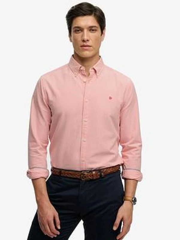 Image of Superdry Long sleeve shirt Superdry Preppy Oxford Rose Male S