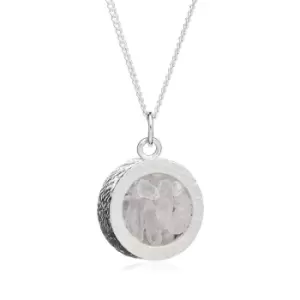 image of Rachel Jackson London Silver Rock Crystal April Birthstone Amulet Necklace