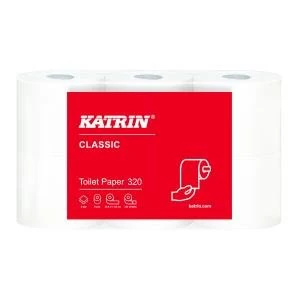 image of Katrin Classic Toilet Roll 2-Ply 320 Sheets Pack of 36 96245