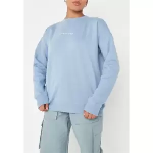 Missguided Oversized Sweatshirt - Blue