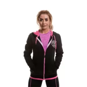 image of Golds Gym Zipped Hoodie Ladies - Black