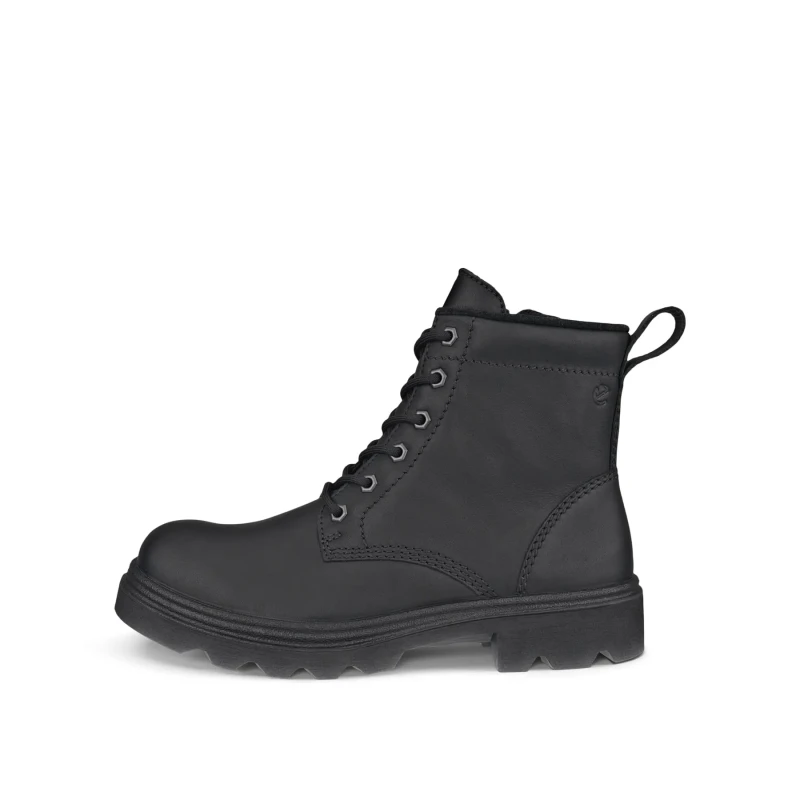 Image of Ecco Grainer Leather Womens Ankle Boots - Black - Size:UK 4.5