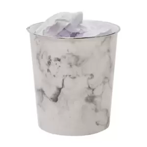 Image of JVL Marbel Plastic Waste Paper Bin
