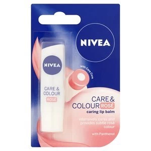 Image of Nivea Lip Care and Colour Rose 4.8g