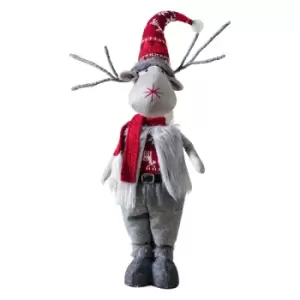 image of Crossland Grove Standing Moose Boy Grey/Red 140x140x480mm