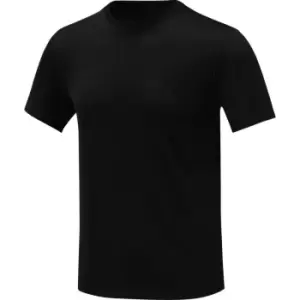 image of Elevate Mens Kratos Cool Fit Short-Sleeved T-Shirt (5XL) (Solid Black)