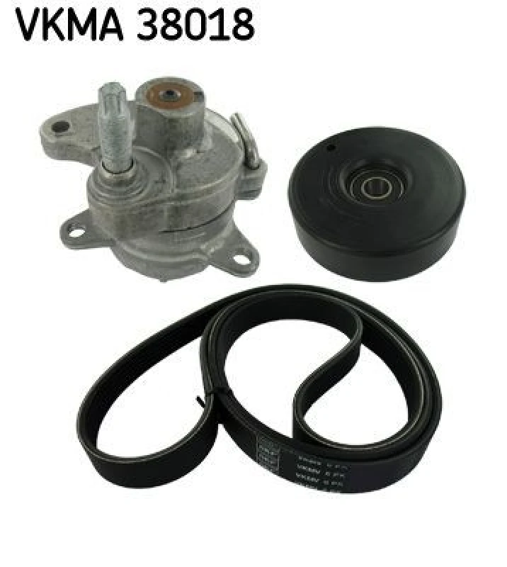 Image of SKF V-Ribbed Belt Set SKF VKMA 38018