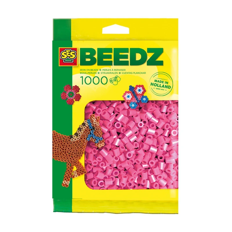 Image of SES Creative Iron on beads 1000 pink Multi unisex One Size