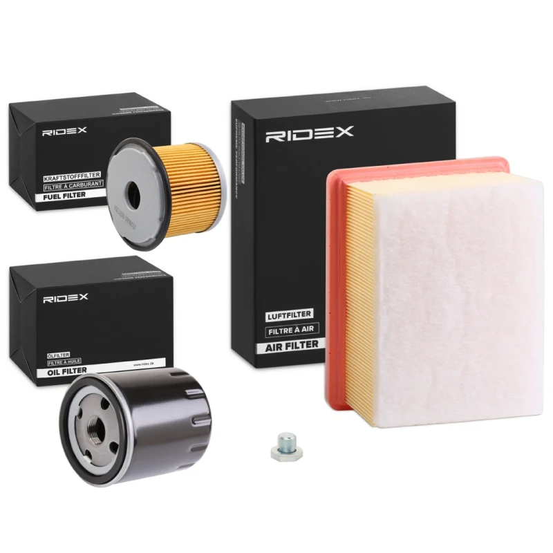 Image of RIDEX 4055F9114 Filter Set with air filter, with pre-filter Filter Set (4055)