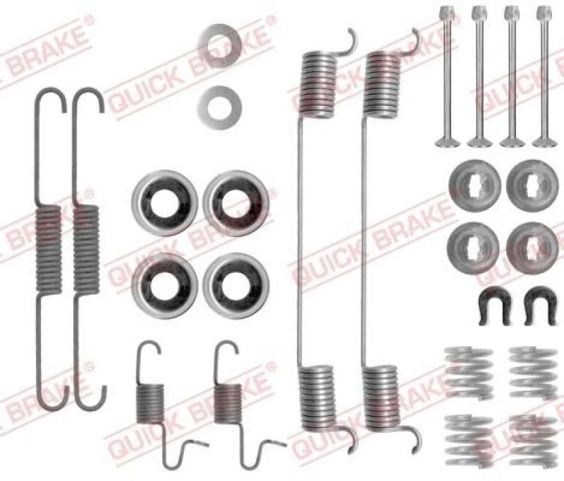 Image of QUICK BRAKE Brake shoe fitting kit QUICK BRAKE 105-0818