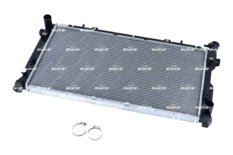 Image of NRF 56020 Engine radiator EASY FIT Brazed cooling fins, Aluminium, with mounting parts Aluminium Radiator,engine cooling (470)