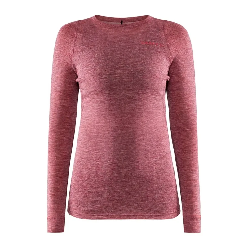 Image of Womens Long Sleeve Jersey Craft Core Wool Merino Rose Female S