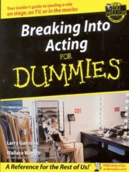 Image of Breaking into Acting for Dummies by Larry Garrison Paperback
