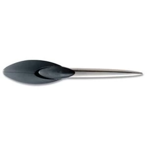 Manual Letter Opener with Ergonomic Handle and Curved Blade