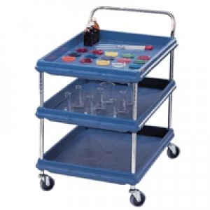 Image of Slingsby 3 Tier Blue W984xD689mm Deep Ledge Trolley 310788