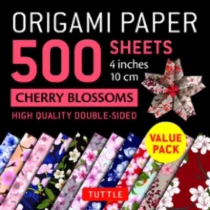 Image of Origami Paper 500 Sheets Cherry Blossoms 4 (10 Cm). Loose-leaf. By Tuttle Publishing Books