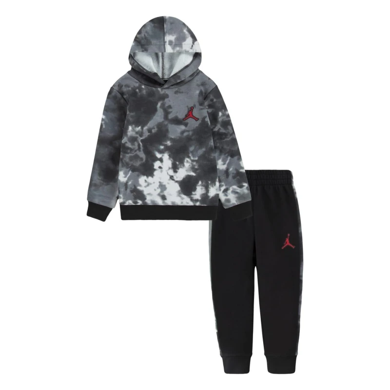 Image of Air Jordan Open Hem Fleece Joggers Black male 18M