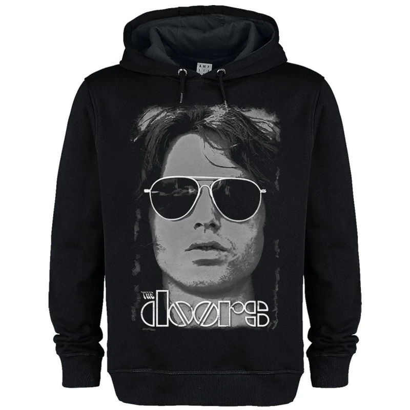 Image of Amplified Mens Mr Mojo Rising The Doors Hoodie in Black Size: Large Black Male L