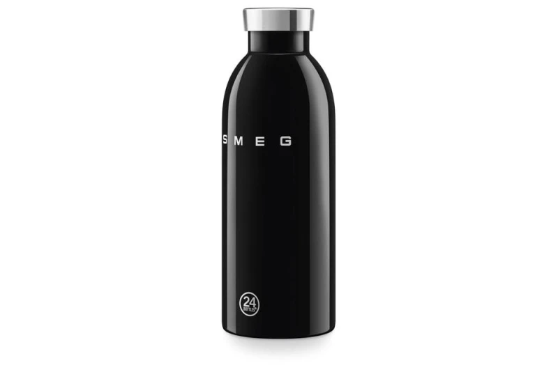 Image of Smeg 24Bottles Stainless Steel 500ml Bottle in Black Unisex 500ml