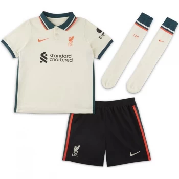 image of Nike Liverpool Away Mini Kit 2021 2022 - Ivory