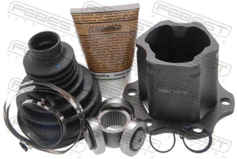 Image of FEBEST 1711-Q5 CV Joint Front Axle Joint Kit,drive shaft (5)
