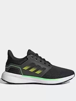 Image of adidas Eq19 Run Shoes, Grey/Green, Size 12, Men
