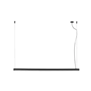 Image of Vico 115cm Black Pendant Lamp With Recessed Canopy