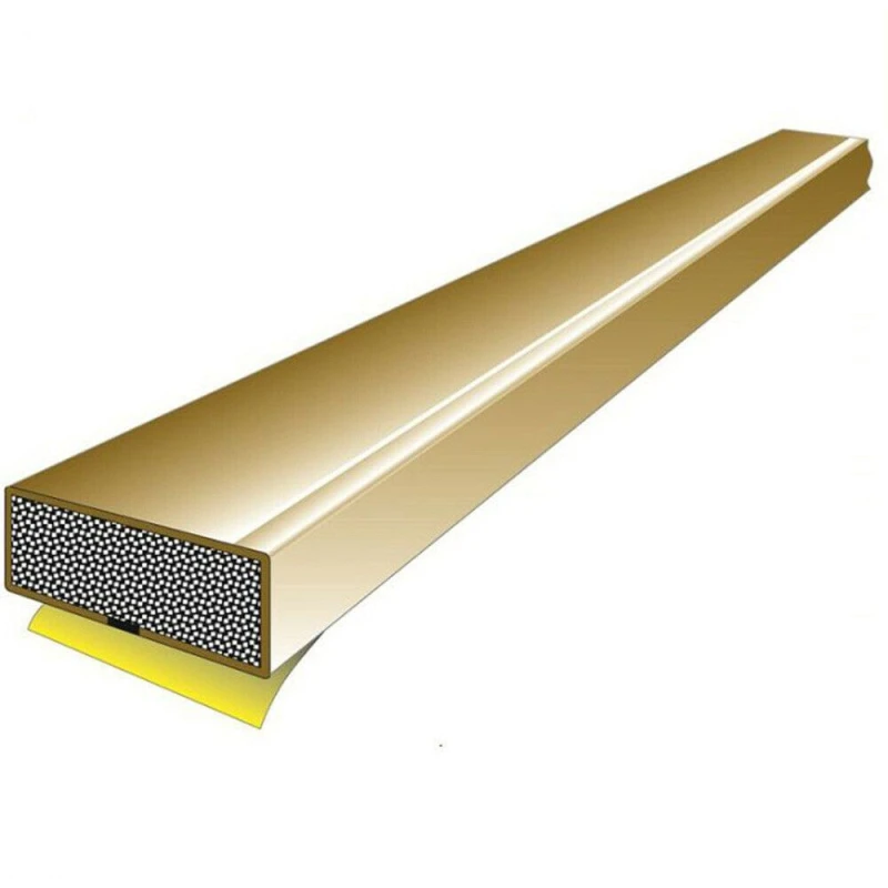 Image of Loops 25 PACK Fire Door Seal Strip 2100 x 10 x 4mm Intumescent Fire Stop Brown Brown