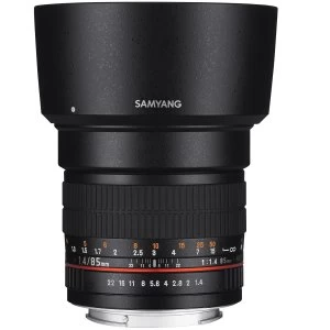 image of Samyang 85mm f1.4 AE Lens For Nikon Mount