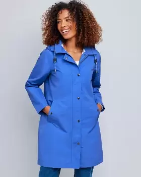 image of Cotton Traders Womens Singing-In-The-Rain Weatherproof Jacket in Blue