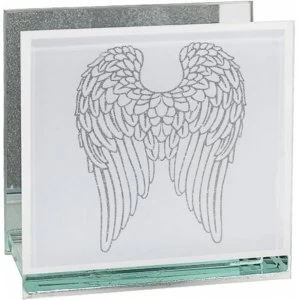 Image of Glitter Angel Wings Tealight Holder
