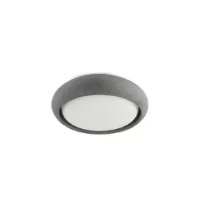 Image of Anga 240 Dark Grey LED Ceiling Lamp 18W 2700K IP44
