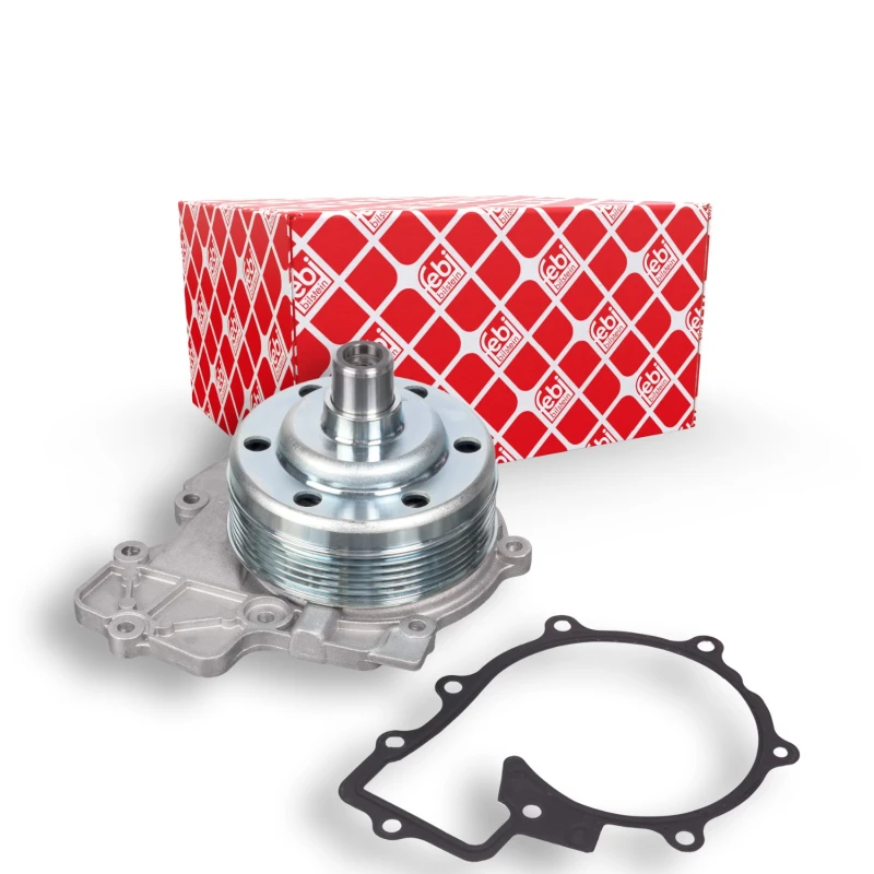 Image of FEBI BILSTEIN 104158 Water pump Cast Aluminium, with gasket/seal Cast Aluminium Water Pump (1260)