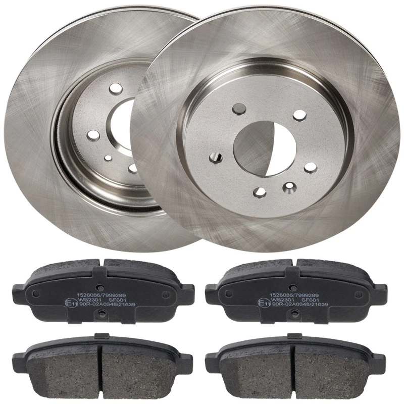 Image of RIDEX 3405B1799 Brake disc and pads set Rear Axle, Brake Disc Type: internally vented Brake Set,disc brakes (3405)