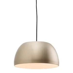 Image of Connery 1 Light Dome Ceiling Pendant Matt Nickel, E27