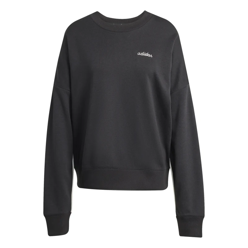 Image of Adidas Embroidered graphic sweatshirt For Her adidas Essentials Colorpop Noir Female L