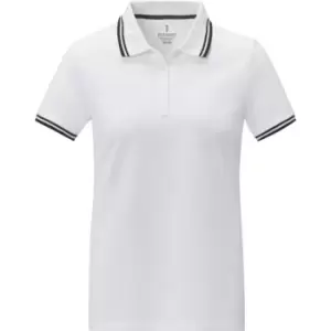 Image of Elevate Womens/Ladies Amarago Short-Sleeved Polo Shirt (L) (White)