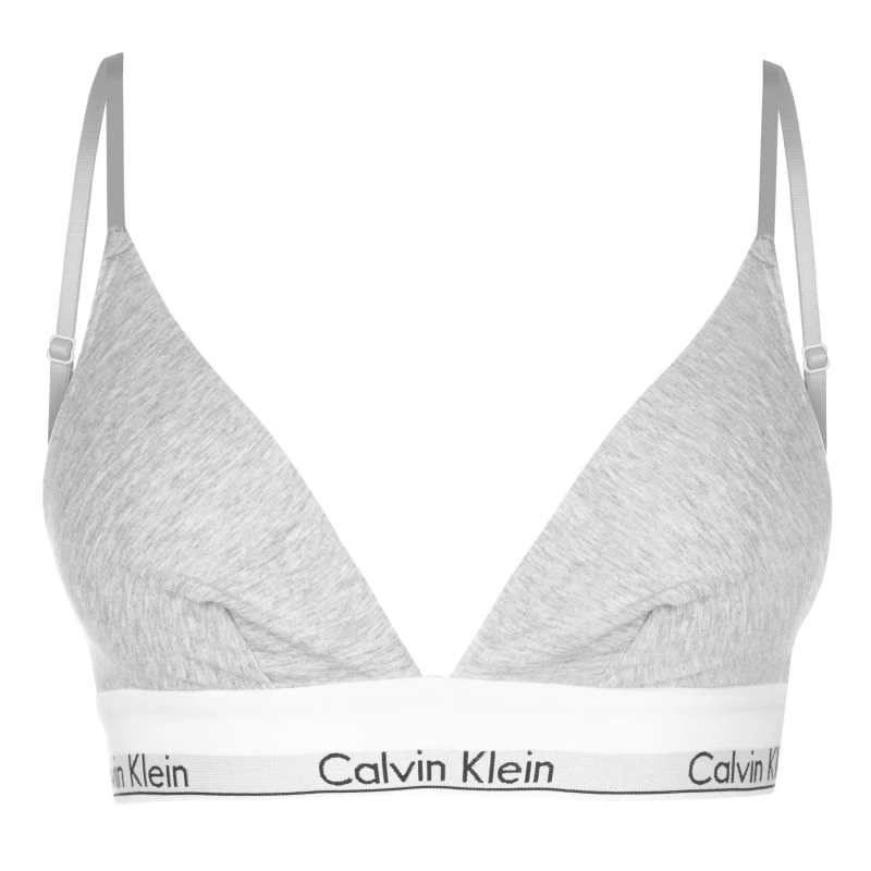 Image of Calvin Klein Modern Cotton Triangle Bra Grey Hthr female 8 (XS)