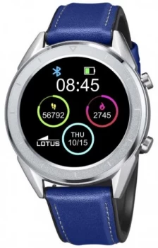 image of Lotus SmarTime Mens Blue Leather Strap + Free Strap Watch