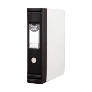 Image of Hermes A4 Box File with D-Ring Polypropylene 80mm Spine Black