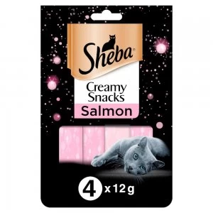 image of Sheba Creamy Snacks Chicken Cat Treats 4 x 12g