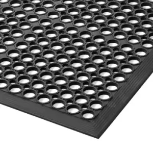 image of Sanitop perforated workstation matting, WxH 910 x 12.7 mm, length 1520 mm