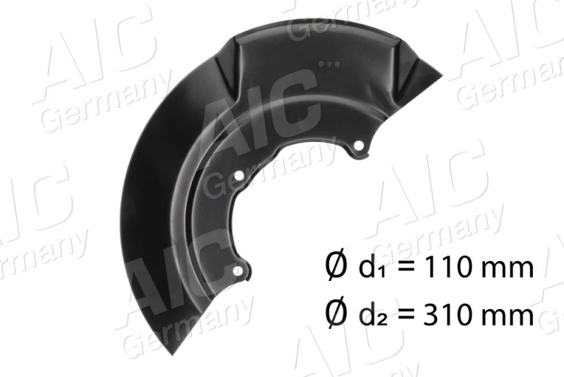 Image of Brake disc backing plate AIC 56017